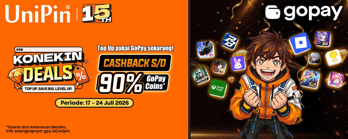 🎁 Konekin Deals Birthday Hadir! Top Up Game Favoritmu Makin Hemat!